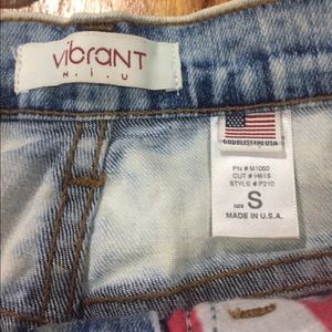 Vibrant Shorts - Patriotic Jean Shorts Vibrant Shorts - Patriotic Jean Shorts